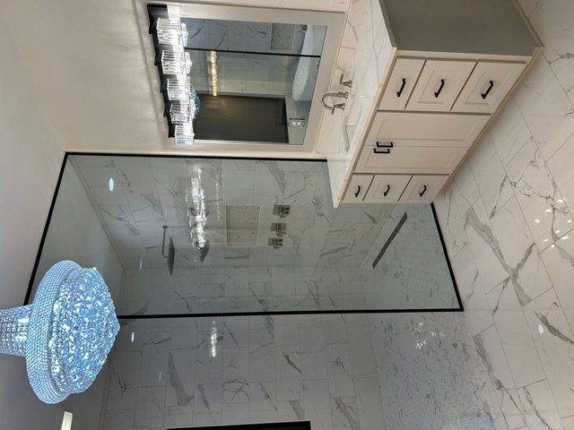 Bathroom renovation detail