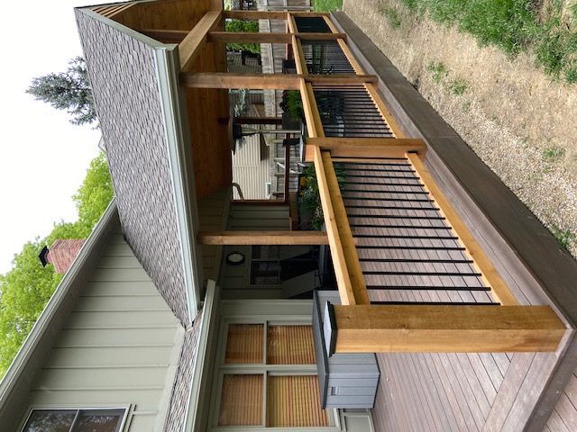 Covered deck and porch