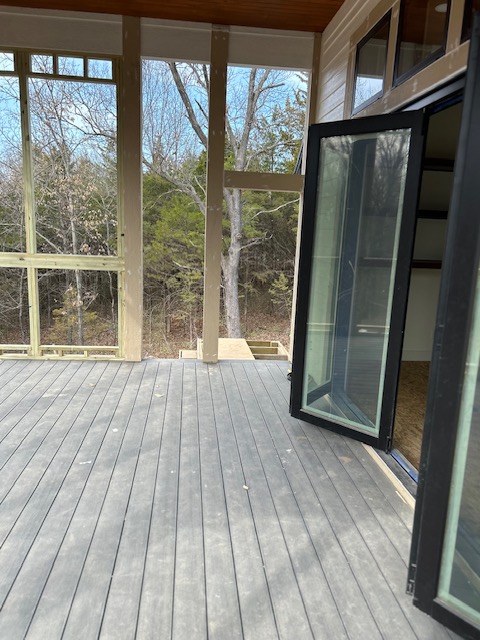 Screened porch finished view