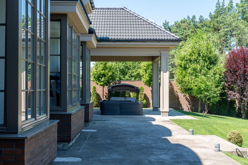 Luxury porch exterior